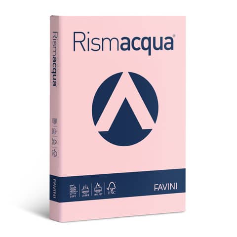 FAVINI Rismacqua - Cellulosa - rosa - A3 (297 x 420 mm) - 140 g/m² - 200 fogli carta comune