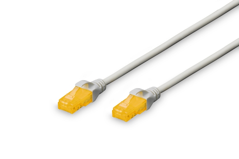 DIGITUS Professional - Cavo patch - RJ-45 (M) a RJ-45 (M) - 5 m - UTP - CAT 6a - senza alogeni - grigio