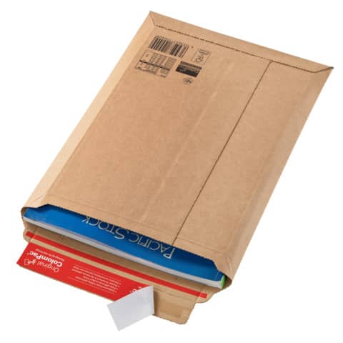 ColomPac CP 010 - Busta postale - espandibile - 290 x 400 mm - rettangolare - estremità aperta - autoadesiva - resistente agli strappi - marrone - pacco da 20