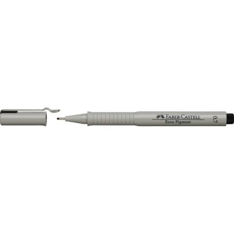 Faber-Castell ECCO PIGMENT - Penna punta in fibra - nero - inchiostro pigmentato - 0.7 mm