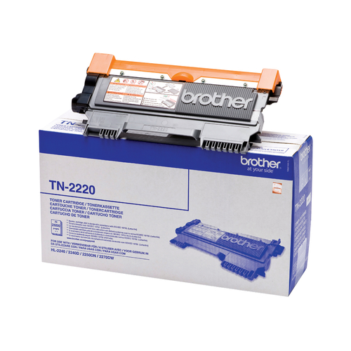 Brother TN2220 - Nero - originale - cartuccia toner - per Brother DCP-7060, 7065, 7070, HL-2220, 2240, 2250, 2270, MFC-7360, 7460, 7860; FAX-2840
