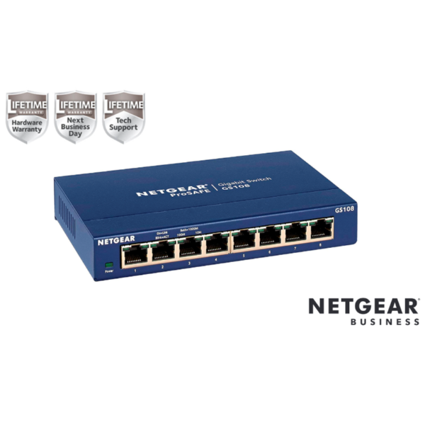 NETGEAR GS108 - Switch - 8 x 10/100/1000 …