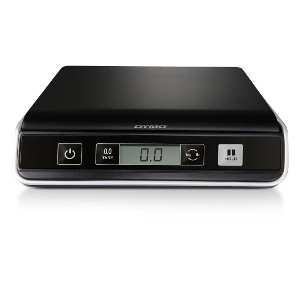 DYMO M5 - Bilance postali - capacità 5 kg / 5 lbs - calibratura: 2 g / 0.1 oz - 20 cm x 20 cm - nero/argento