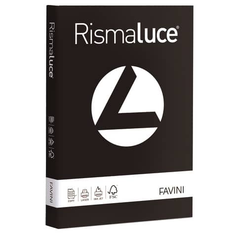 FAVINI HOME-OFFICE PROFESSIONAL RISMALUCE - Nero - A4 (210 x 297 mm) - 200 g/m² - 125 fogli carta comune