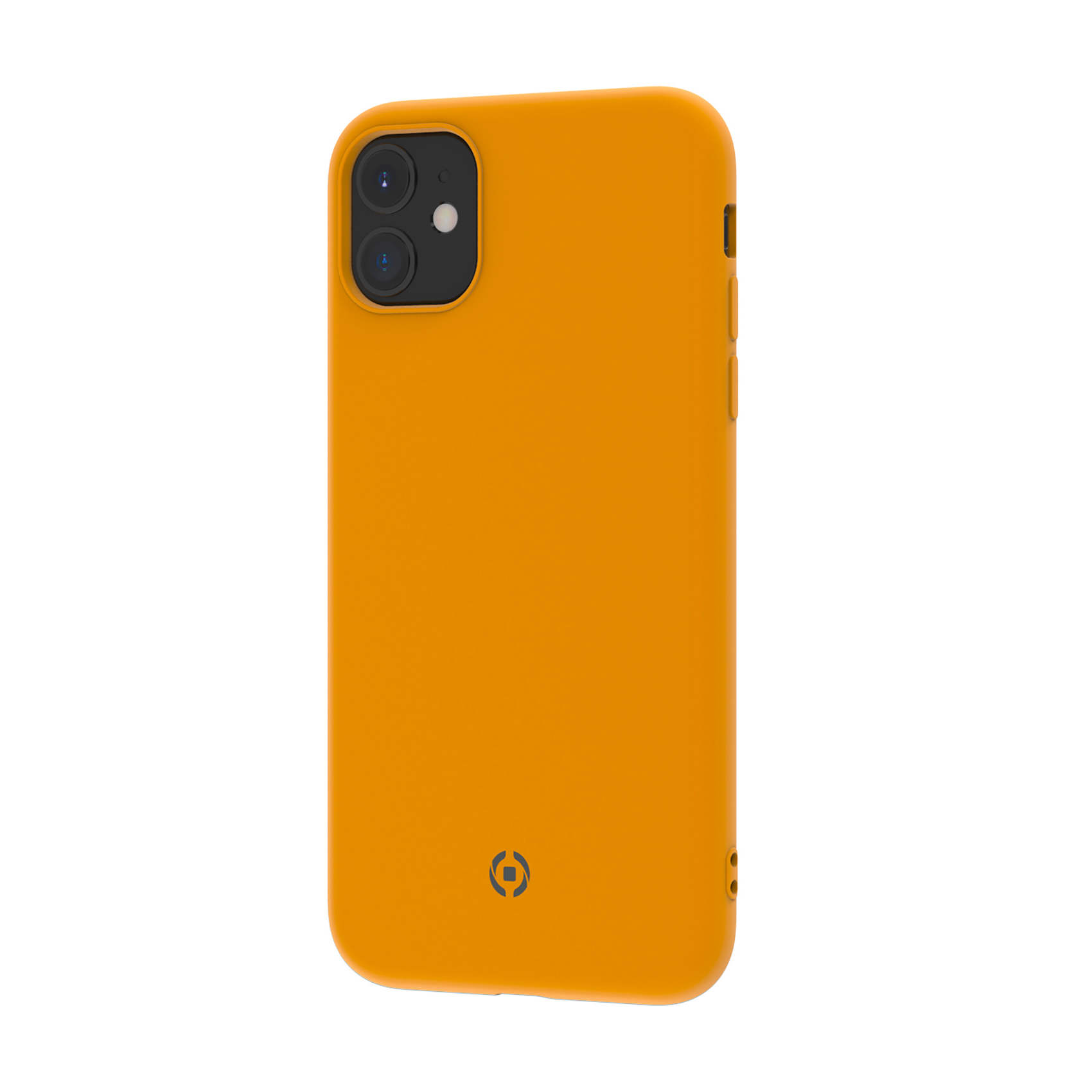 Celly LEAF LEAF1001YL - Cover per cellulare - silicone, TPU (poliuretano termoplastico) - giallo - per Apple iPhone 11