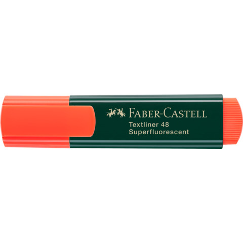 Faber-Castell TEXTLINER 48 REFILL - Evidenziatore - arancione fluorescente - inchiostro base acqua - 1-2-5 mm