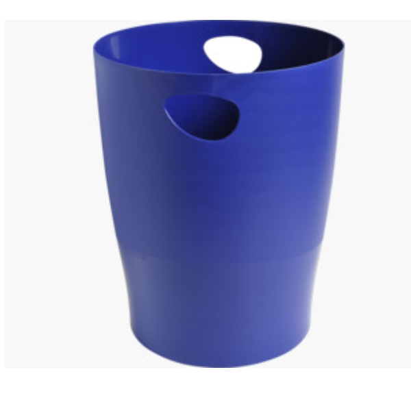 Exacompta ECOBIN Classic - Cestino della spazzatura - 15 L - maniglie - polipropilene (PP) - blu notte
