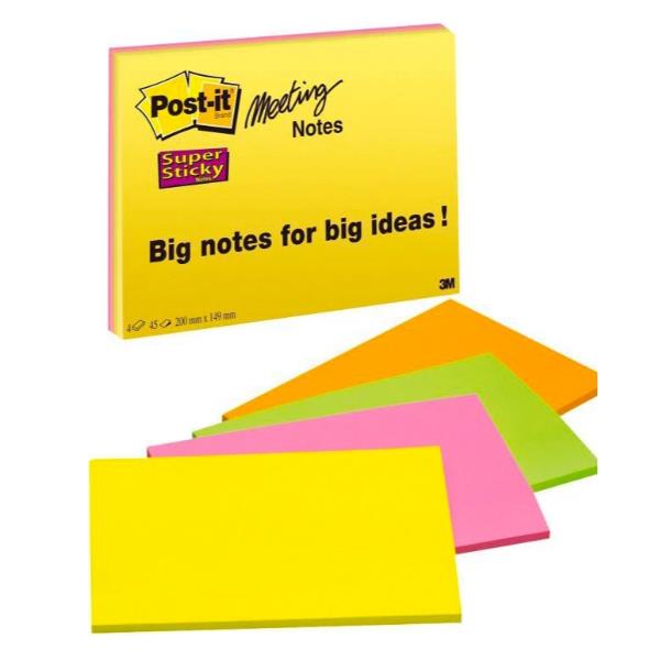 Blocco foglietti Post-it Super Sticky Meeting Notes - …
