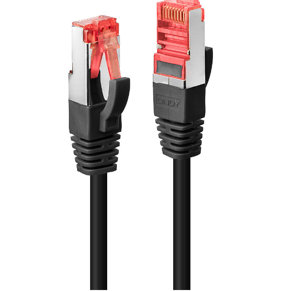 Lindy - Cavo patch - RJ-45 (M) a RJ-45 (M) - 1.5 m - SFTP, PiMF - CAT 6e - stampato, antiaggrovigliamento - nero