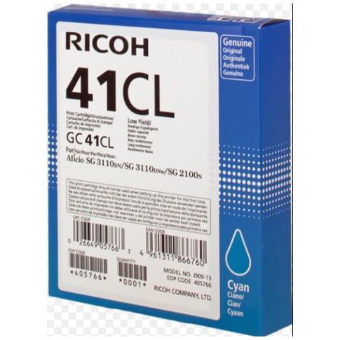 Ricoh GC 41CL - Low Yield - ciano - originale - cartuccia d'inchiostro - per Nashuatec SG 2100; NRG SG 2100; Rex Rotary SG 2100; Ricoh Aficio SG 7100, SG 31XX