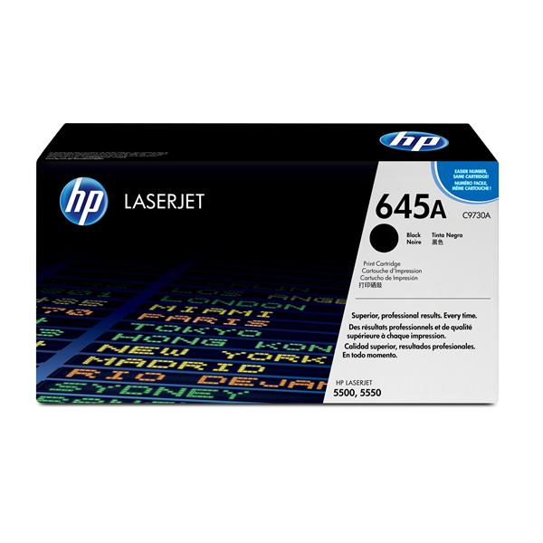 HP 645A - Nero - originale - LaserJet - cartuccia toner (C9730A) - per Color LaserJet 5500, 5550; LaserJet 5000
