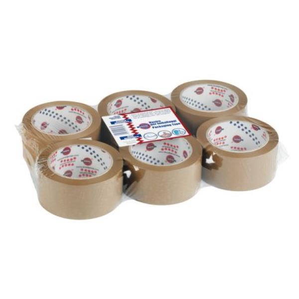Eurocel PVC 330 - Nastro da imballaggio - 50 mm x 66 m - PVC - marrone