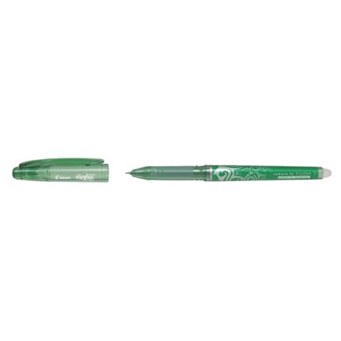 Pilot FriXion Point - Penna a sfera - non permanente - verde - inchiostro in gel sensibile al calore - 0.5 mm - fine - con gomma