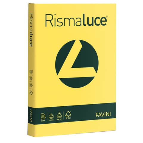 FAVINI HOME-OFFICE PROFESSIONAL RISMALUCE - Giallo sole - A4 (210 x 297 mm) - 140 g/m² - 200 fogli carta comune