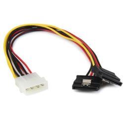 StarTech.com Adattatore splitter cavo di alimentazione Y LP4 a 2 SATA latching da 30 cm - 4 pin a dual SATA - Adattatore di alimentazione - Alimentazione interna 4 pin (M) a alimentazione SATA (F) - 30 cm - chiusura aggancio - per P/N: 35S24M2NGFF, HSB13SATSASB, HSB1SATSASBA, HSB1SATSASVA, HSB43SATSASB, S32M2NGFFPEX