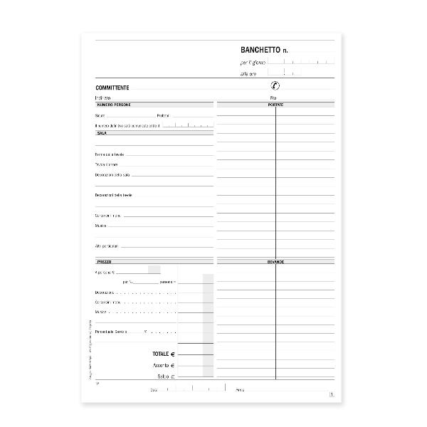 Data Ufficio - Modulo di preventivazione - 50 fogli - 215 x 297 mm - duplicato - senza carbonio - numerato