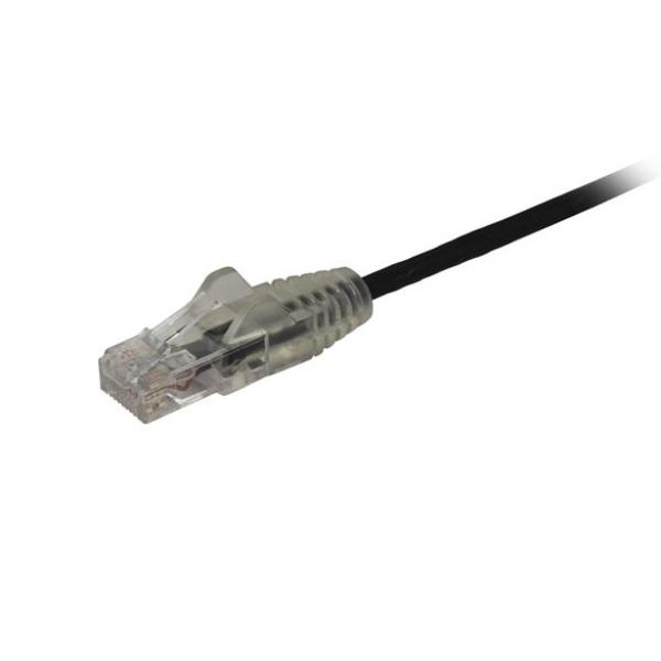 StarTech.com Cavo di Rete Ethernet Snagless CAT6 da 2,5m - Cavo Patch antigroviglio slim RJ45 - Nero - Cavo patch - RJ-45 (M) a RJ-45 (M) - 2.5 m - CAT 6 - antiaggrovigliamento - nero
