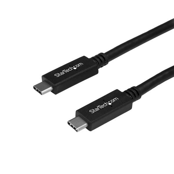 StarTech.com Cavo USB-C a USB-C da 1.8 m - PD 100W 5A - USB3.0 (5Gbps) - Conforme USB-IF - Certificato funziona con Chromebook - M/M - USB 3.0 5Gbps - Cavo di ricarica USB type C - Cavo USB tipo C (USB315C5C6) - Cavo USB - USB-C (M) dritto a USB-C (M) dritto - USB 3.0 - 5 A - 1.8 m - supporto 4K - nero - per P/N: DK30C2DAGPD, DK30C2HAGPD, SV211HDUC, SV221HUC4K