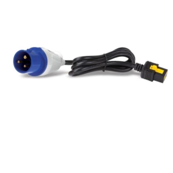 APC - Cavo di alimentazione - IEC 60309 16A (M) a IEC 60320 C19 - 16 A - 3 m - chiusura aggancio - nero - per P/N: SMT2200I-AR, SMT2200R2I-AR, SMT3000I-AR, SMT3000R2I-AR, SRT1500XLI, SRT2200XLI-KR