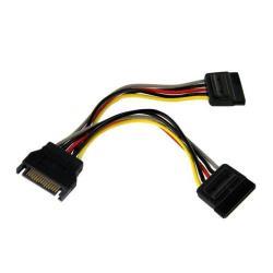StarTech.com Cavo di alimentazione SATA - Cavo Sdoppiatore Y di Alimentazione SATA - Connettore alimentazione splitter SATA M/F da 15 cm - Power splitter - alimentazione SATA (M) a alimentazione SATA (F) - 15.2 cm - per P/N: BRACKET125PT, BRACKET125PTP, BRACKET425F, PEXUSB311AC3, S251BU31REM, SATBP125VP