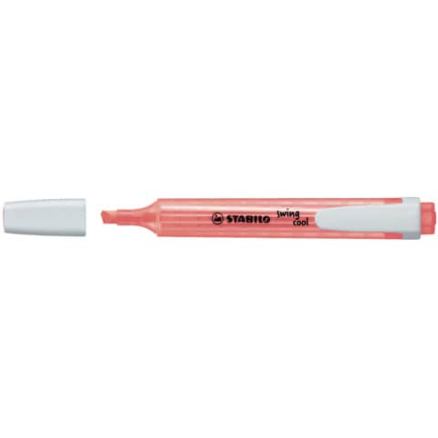 STABILO swing cool - Evidenziatore - rosso - inchiostro base acqua - 1-4 mm