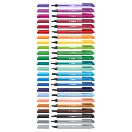 STABILO pointMax - Penna punta in fibra - nero - inchiostro base acqua - 0.8 mm - larga