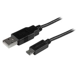 StarTech.com Cavo di sincronizzazione e di ricarica USB a Micro USB slim per Smartphone e Tablet Android - A a Micro B slim da 1 m - Cavo USB - Micro-USB Tipo B (M) a USB (M) - USB 2.0 - 1 m - nero