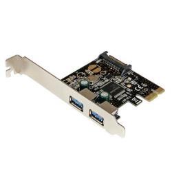StarTech.com Scheda controller USB SuperSpeed 3.0 PCIe PCI Express a 2 porte con alimentazione SATA - Adattatore USB - PCIe - USB 3.0 x 2 - per P/N: S3510SMU33, USB3S2ESATA3