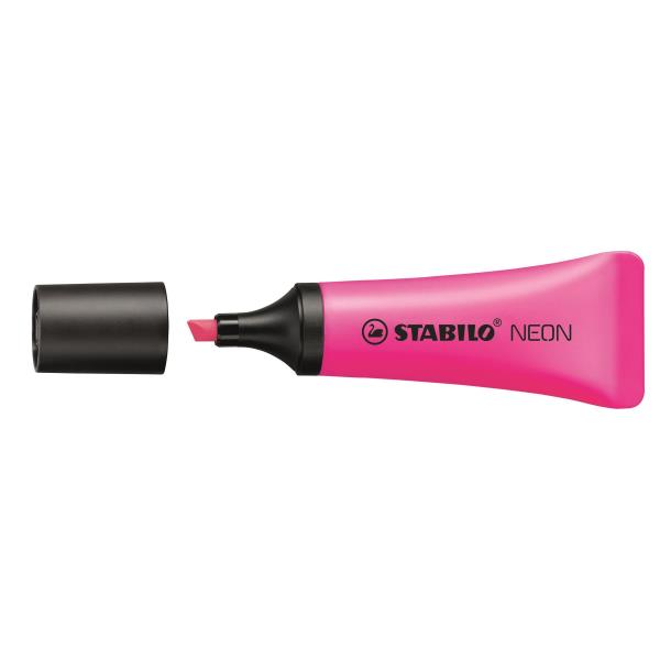 STABILO NEON - Evidenziatore - magenta iridescente - inchiostro base acqua - 2-5 mm