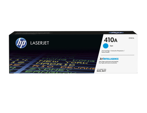 HP 410A - Ciano - originale - LaserJet - cartuccia toner (CF411A) - per Color LaserJet Pro M452, MFP M377, MFP M477