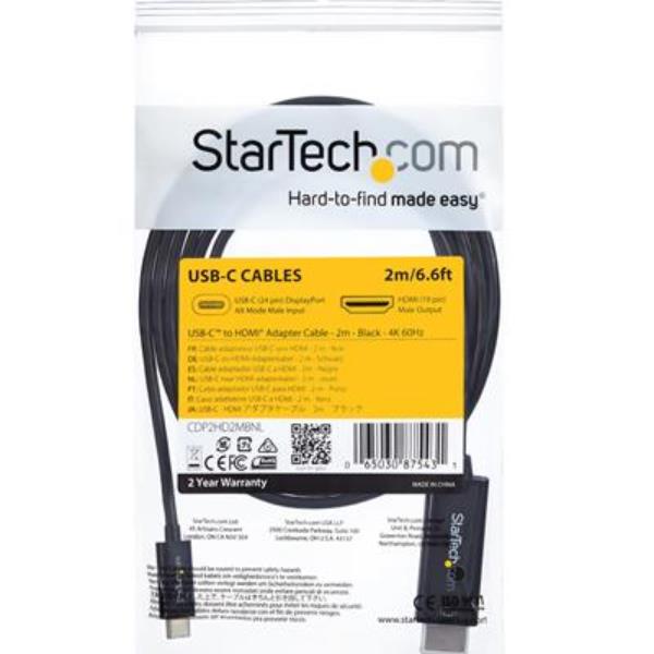 StarTech.com 6ft (2m) USB C to HDMI Cable, …