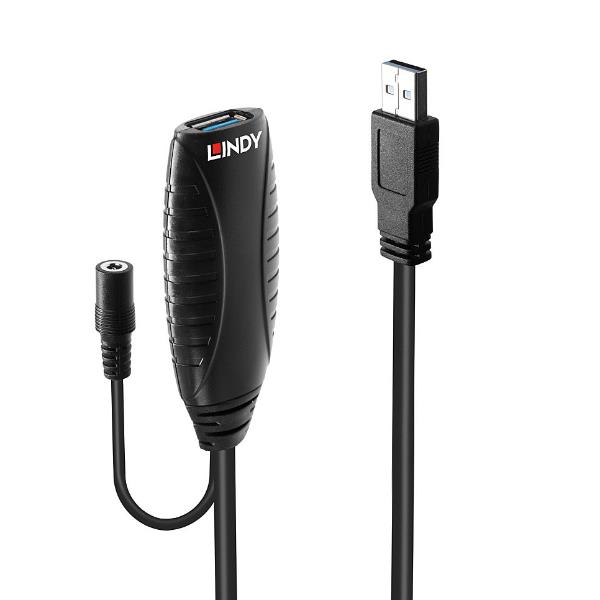 LINDY USB 3.0 Active Repeater Cable - Prolunga USB - USB, USB 2.0, USB 3.0 - fino a 10 m