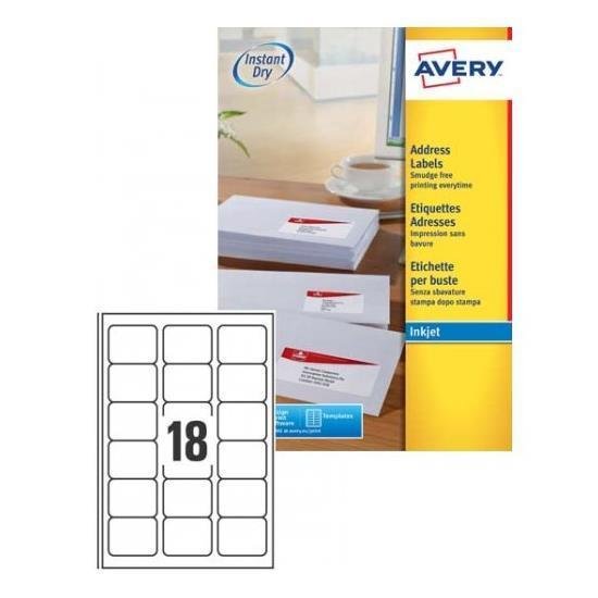 Avery - Bianco - 63.5 x 46.6 mm …