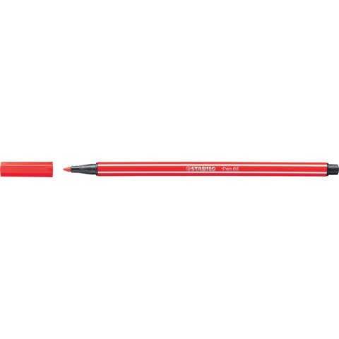 STABILO Pen 68 - Penna punta in fibra - carminio - inchiostro base acqua - 1 mm - medio