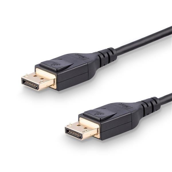 StarTech.com Cavo DisplayPort 1.4 da 2m - Certificato VESA - 8K 60Hz - HBR3 - HDR - Cavo per monitor DP a DP - UltraHD 4K 120Hz (DP14MM2M) - Cavo DisplayPort - DisplayPort (M) serrato a DisplayPort (M) serrato - DisplayPort 1.4 - 2 m - supporto 8K - nero - per P/N: CDP2DPHD, SV231QDPU34K, TB32DP14