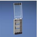 Panduit MINI-COM Water Resistant Faceplate - Faceplate - grigio internazionale - 1 modulo - 4 porte