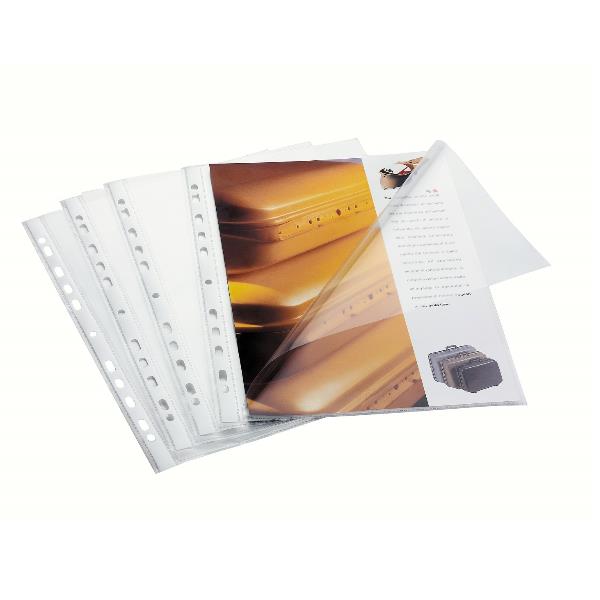 Favorit - Protezione per foglio con inserimento superiore e laterale - per 220 x 300 mm - trasparente (pacchetto di 50)