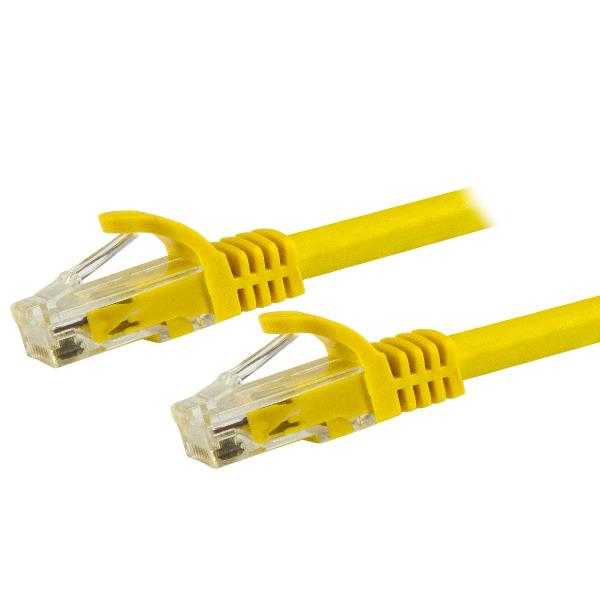 StarTech.com Cavo Ethernet CAT 6 UTP da 7.5 m - Cavo di rete Gigabit antigrovigio 24 AWG - Giallo (N6PATC750CMYL) - Cavo patch - RJ-45 (M) a RJ-45 (M) - 7.5 m - UTP - CAT 6 - antiaggrovigliamento - giallo