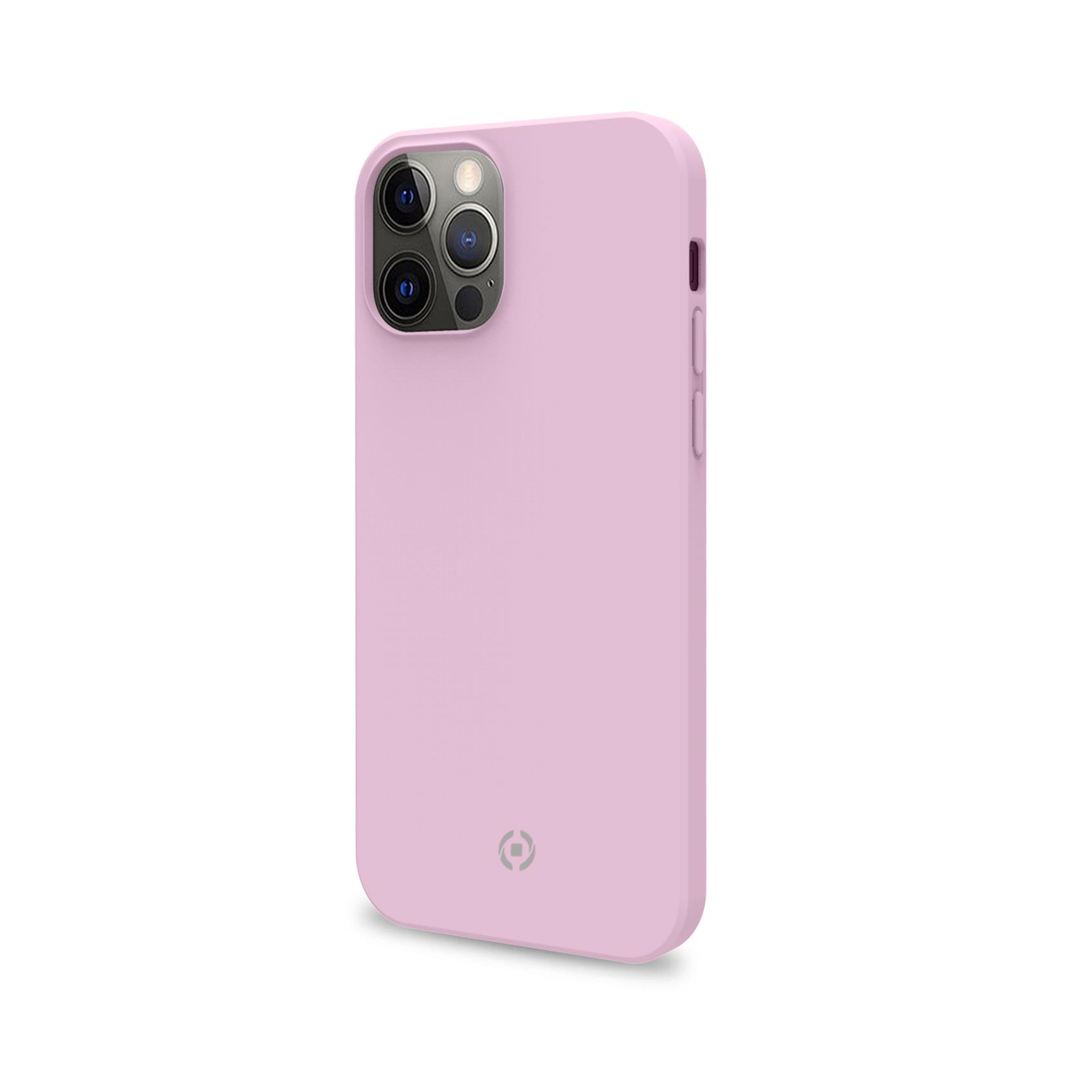 Celly FEELING - Cover per cellulare - silicone - rosa - per Apple iPhone 12 Pro Max