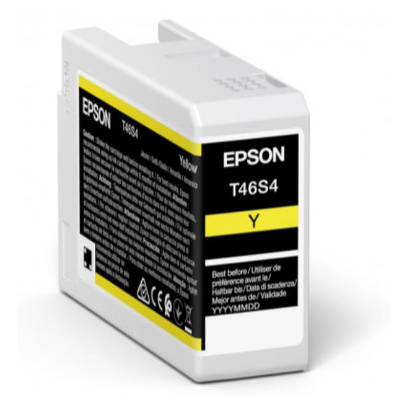 Epson T46S4 - 25 ml - giallo - originale - cartuccia d'inchiostro - per SureColor P706, SC-P700, SC-P700 Mirage Bundling