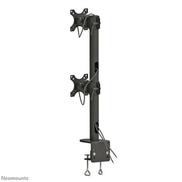 Neomounts by Newstar FPMA-D960DVPLUS - Kit montaggio - per 2 display LCD - nero - dimensione schermo: 17"-49" - installabile con morsetto, montabile su desk