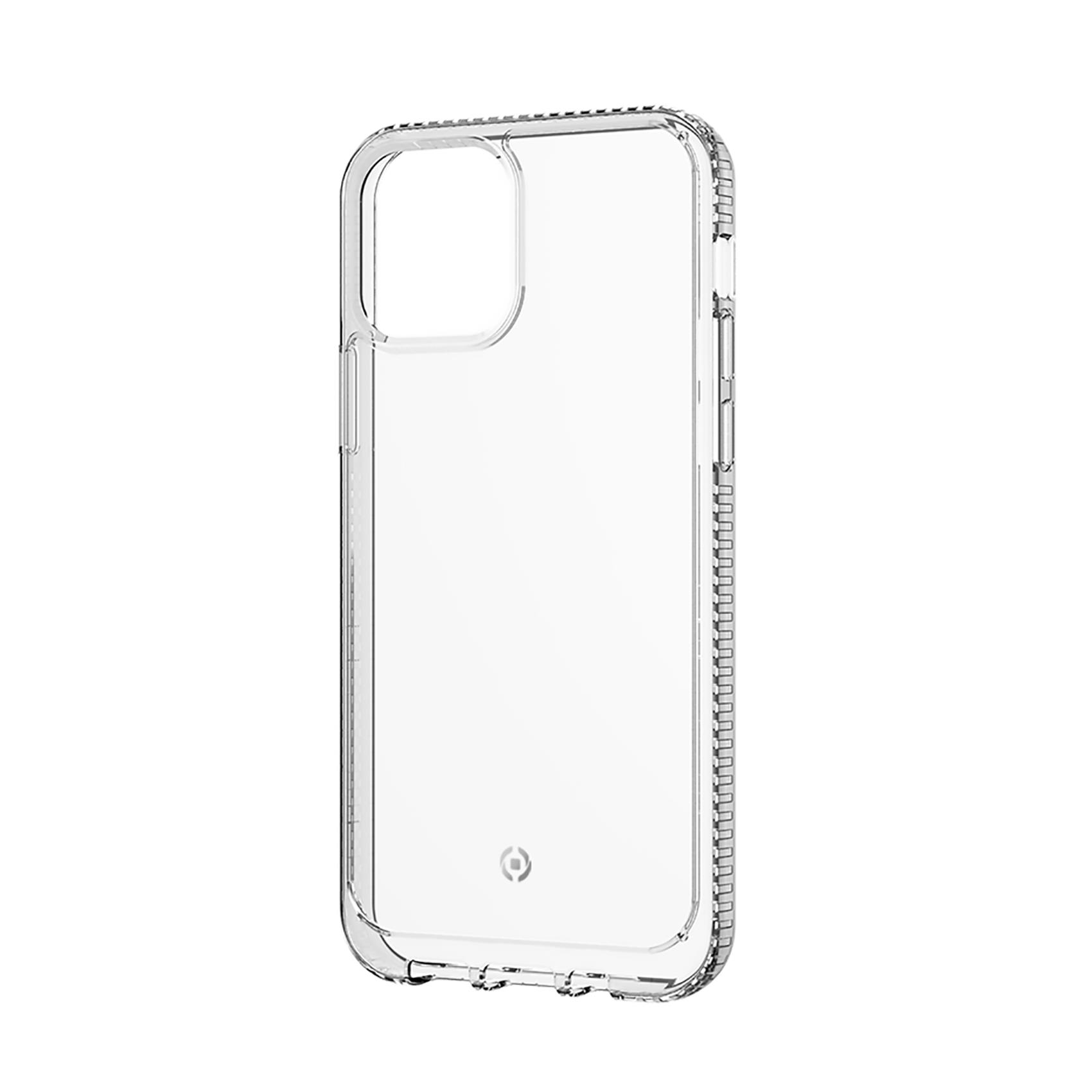 Celly Hexalite - Cover per cellulare - policarbonato, TPU (poliuretano termoplastico) - trasparente - per Apple iPhone 12 Pro Max