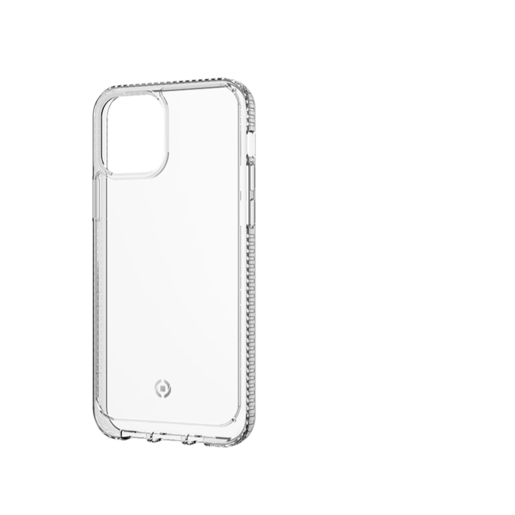 Celly Hexalite - Cover per cellulare - policarbonato, TPU (poliuretano termoplastico) - trasparente - per Apple iPhone 12 mini