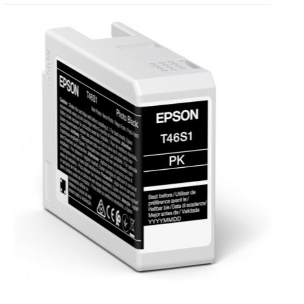 Epson T46S1 - 25 ml - nero per foto - originale - cartuccia d'inchiostro - per SureColor P706, SC-P700, SC-P700 Mirage Bundling