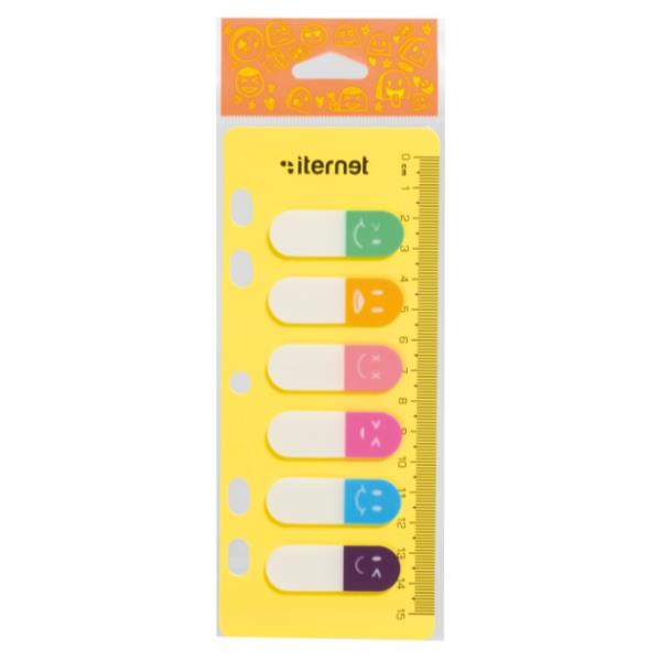 Iternet - Segnapagina - 120 fogli (6 x 20) - emoji