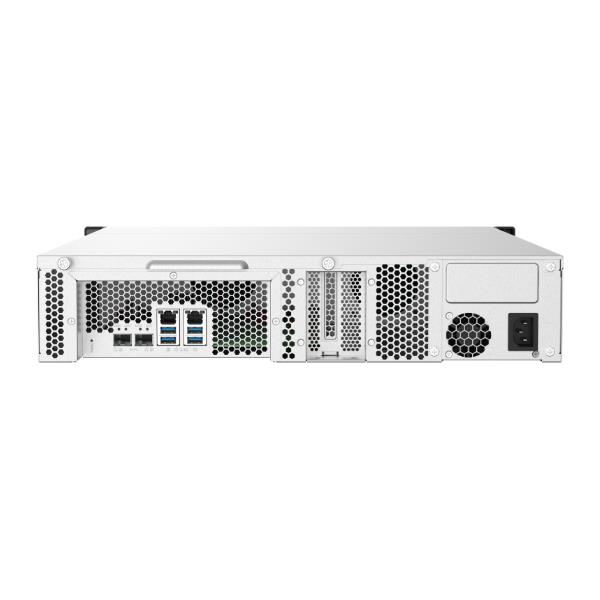 QNAP TS-832PXU - Server NAS - 8 alloggiamenti - montabile in rack - SATA 6Gb/s - RAID 0, 1, 5, 6, 10, 50, JBOD, 60 - RAM 4 GB - Gigabit Ethernet / 2.5 Gigabit Ethernet / 10 Gigabit Ethernet - iSCSI supporto - 2U