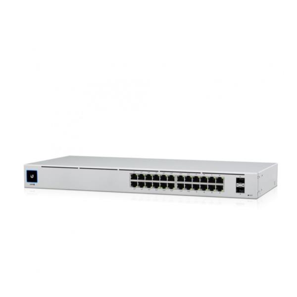 Ubiquiti UniFi Switch USW-24-POE - Switch - gestito - 24 x 10/100/1000 (16 PoE+) + 2 x Gigabit SFP - desktop, montabile su rack - PoE+ (95 W)