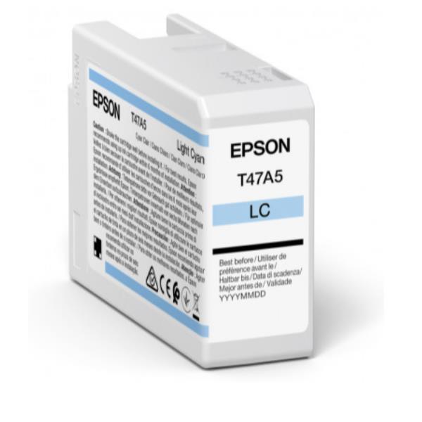 Epson T47A5 - 50 ml - cyan chiaro - originale - cartuccia d'inchiostro - per SureColor SC-P900, SC-P900 Mirage Bundling