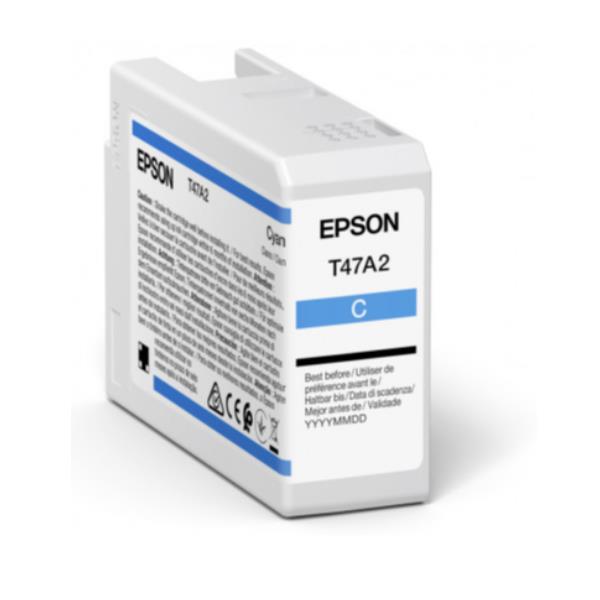 Epson T47A2 - 50 ml - ciano - originale - cartuccia d'inchiostro - per SureColor SC-P900, SC-P900 Mirage Bundling