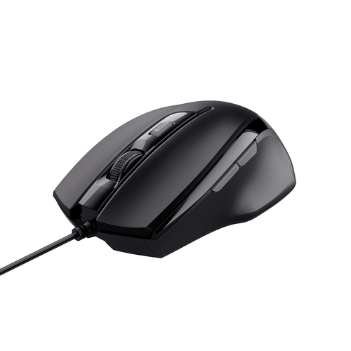 Trust Voca Comfort - Mouse - per destrorsi - ottica - 6 pulsanti - cablato - USB